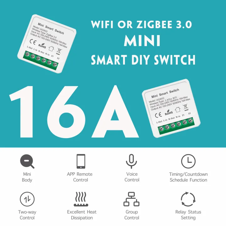 Bizzy%2016A%20Tuya%20Wifi%20/Zigbee%203.0%20Mini%20Smart%20DIY%20Switch%202%20Way%20Control%20Smart%20Home%20Relay%20Automation%20Breaker%20Works%20With%20Alexa%20Google%20Home%20-%20Image%202