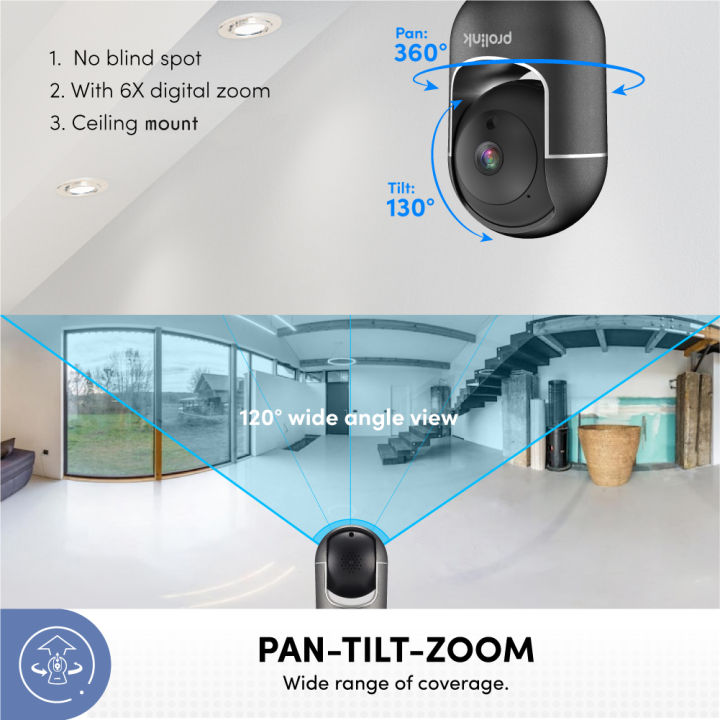 Prolink%20Dual%20Band%203MP%20Full%20HD%202304x1296px%20Home%20Security%20Wireless%20Wifi%20IP%20Camera%20Pan/Tilt/Zoom%20Motion%20Tracking%20&%20Detection%20Night%20Vision%20Ceiling%20Mount%20-%20DS-3105%20-%20Image%206