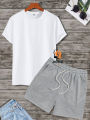 Men's Soft Feel Cotton T-shirt N Shorts Combo Set. 