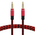 3.5mm Aux Cable, Fabric Coated, 2 Meter. 