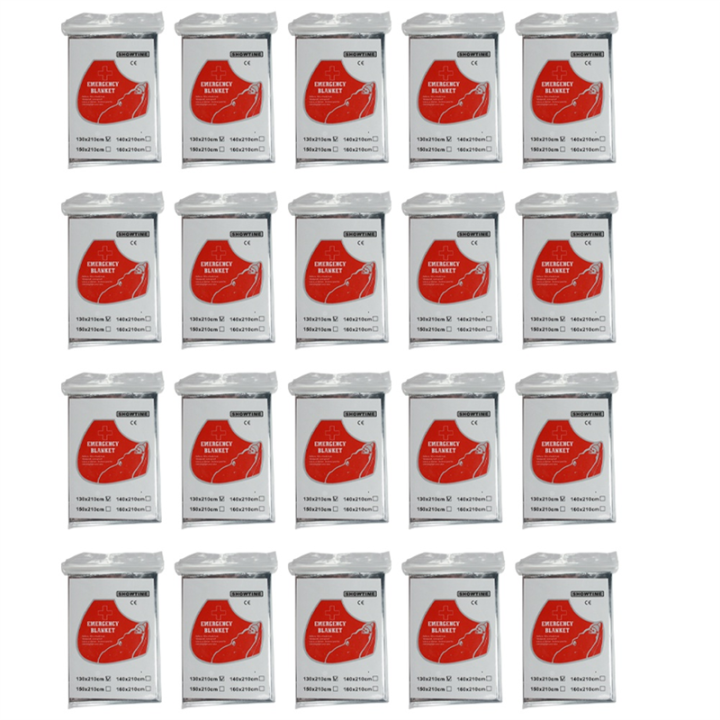 20PCS Emergency Blankets Thermal Blanket 82.7 X 51 In. Survival Blankets Heavy Duty Camping Gear