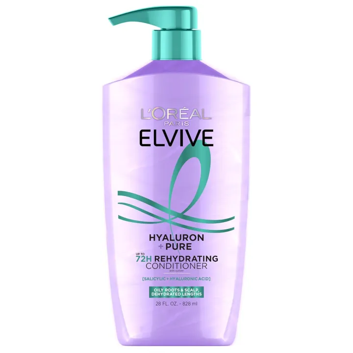 L'Oreal Paris Elvive Hyaluron + Pure Conditioner 828ml