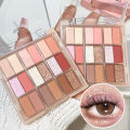 1Pcs Korean 18 Color Eyeshadow Palette Glitter Pearly Eyeshadow Long Lasting Charming Eye MakeUp Palette For Women. 