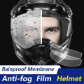 Motorcycle Helmet Waterproof Rainproof Anti-Fog Lens Film Clear Protective Sun Visor Screen Patch Shield. 