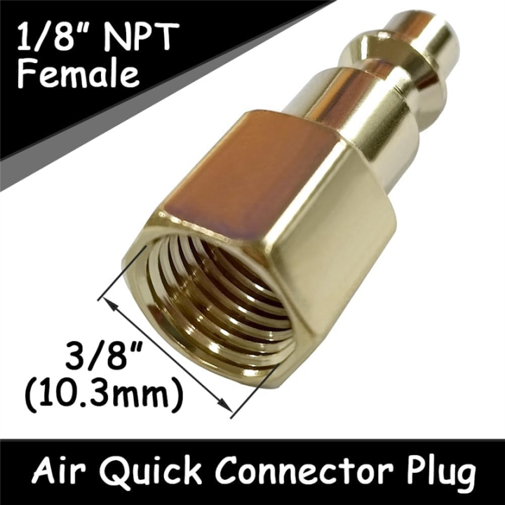 Brass%20Industrial%20Air%20Hose%20Connect%20Plug%20Air%20Compressor%20Pneumatic%20Coupler%20Fitting%20Adapter%201/8%20Inch%20NPT%20Male-6PCS%20-%20Image%202