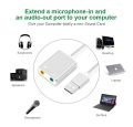 USB External Sound Card Hi-Fi Magic Voice 7.1 Audio Card Adapter USB to Jack 3.5mm Earphone Microphone Speaker for Laptop PC. 