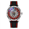 Dulunwe brand new fashionable business waterproof automatic mechanical men's watch. 