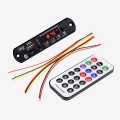 Amplifier MP3 Player Decoder Board With Remote Control 5V Bluetooth 5.0 Car FM Radio Module Support TF AUX Infrared Receiver. 