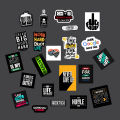 Motivation Stickers Pack for Bike, Car, Laptop, Cycle, Helmet, Wallet, Freeze water proof 22 pcs. 