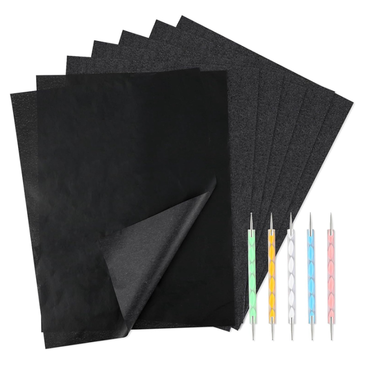 100 Sheets Carbon Transfer Paper Tracing Paper, Copy-Paper Tracing and Transferring Drawings on Wood, Paper