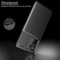 Oppo F19 Pro Plus Carbon Fiber Texture Shockproof TPU Case. 