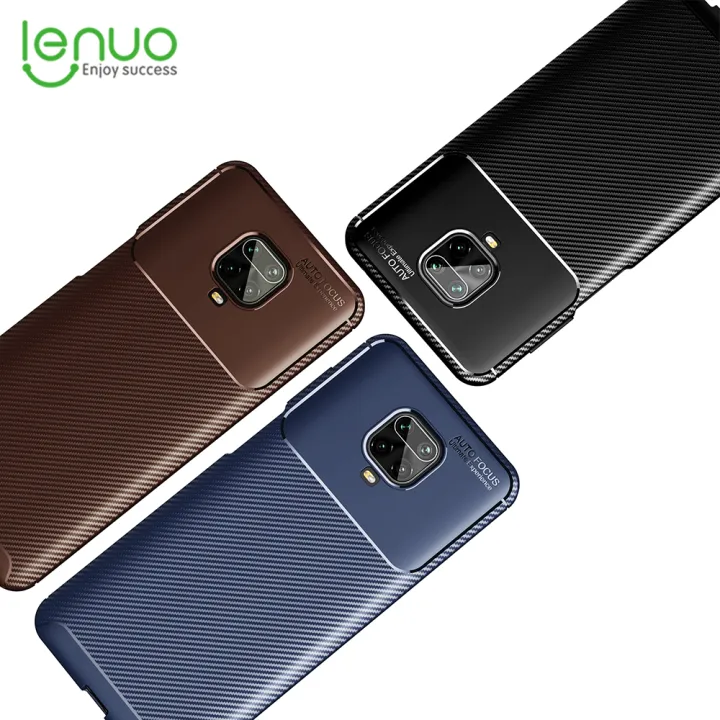 Lenuo%20for%20Xiaomi%20Redmi%20Note%209s%20/%20Redmi%20Note%209%20Pro%20Max%20Case%20Silicone%20Matte%20Carbon%20Fiber%20Back%20Cover%20-%20Image%203