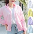 Wenefang Summer Sunscreen Jacket for Women Ultra-Thin Camping UV Protection Original Clothes Lightweight Outdoor Quick Dry Sports Coat Windbreake. 