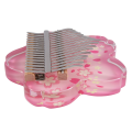 Acrylic Kalimba 17 Key Transparent Kalimbas Beginner Thumb Piano Professional Music Keyboard Instrument with Petals. 