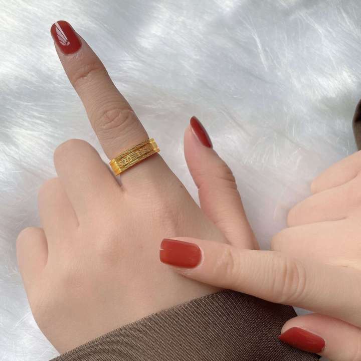 Moufu%20Same%20Style%20I%20Love%20You%20Forever%20Titanium%20Steel%20Gold%205201314%20Engraved%20Romantic%20Numbers%20Couple%20Ring%20-%20Image%202