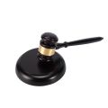 CGearuppt Wooden judge's gavel auction hammer with sound block for attorney judge auction handwork. 