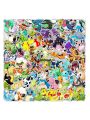 Linman 100pcs Pokemon Sticker Pack Waterproof Anime Stickers Cute La【2025 Version】ptop Skin Kawaii Packaging DIY Phone Case Handbook Stationery. 