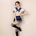 KEBETEMEWomen's Cosplay Lingerie Student Uniform School Girls CostHigh Quality ume Dress Women Lace Mini Skirt Set Kawaii Lingerie Pizazza. 