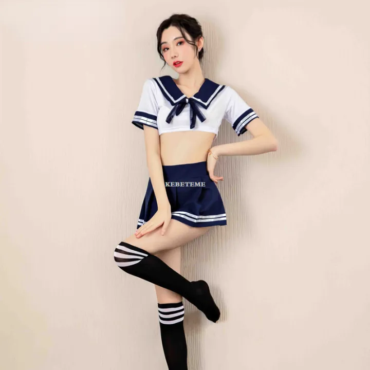 KEBETEMEWomen's%20Cosplay%20Lingerie%20Student%20Uniform%20School%20Girls%20CostHigh%20Quality%20ume%20Dress%20Women%20Lace%20Mini%20Skirt%20Set%20Kawaii%20Lingerie%20Pizazza%20-%20Image%207
