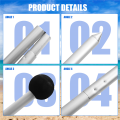 JAERBEE Beach Tent Poles Replacement 2 Packs Foldable Portable Aluminum Alloy Repairing Fixing Accessories for Camping Parties. 