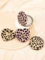 1PC Leopard Print Double Sided Makeup Mirror Round Heart Square Perfect Gift Lightweight Carry On. 