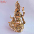 Axia Krafts Brass Ganesh Statue 9" Dhalot Murti. 
