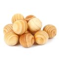 (GGBR) Natural Wood Balls with Bamboo Structure of Tai Wushu Martial Arts Hand Fan Red. 
