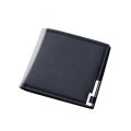 Portable Minimalist business meeting men's travel clip, small money bag, ultra-thin fashion wallet, short thin bank card accessories wallet. 
