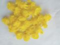 12 Pcs Cute Yellow School Ribbon with Attached Rubber. 