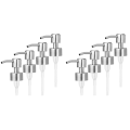 JAERBEE 8Pcs Soap Dispenser Pump Replacement Stainless Steel Lotion Dispenser Pump for Regular 28/400 Neck Bottles for Bathroom. 
