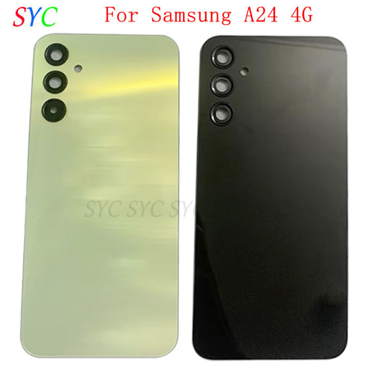 NEW 【Innovative design】Rear Door Battery Cover Housing Case For Samsung A24 4G A245 Back Cover with Logo Repair Parts