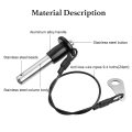 NCANRUI Stainless Steel Quick Release Pin 8mm Diameter Ball Locking Pin with Push Button Lanyard Cable Usable Length 50mm. 