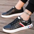 Atozfoothouse Black & White Sneakers Shoes For Men. 