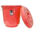 Red Color Bucket With Lid 25Ltr. 