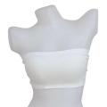 White Solid Tube Bra For Women. 