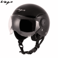 Vega Atom Black Open Face Helmet. 