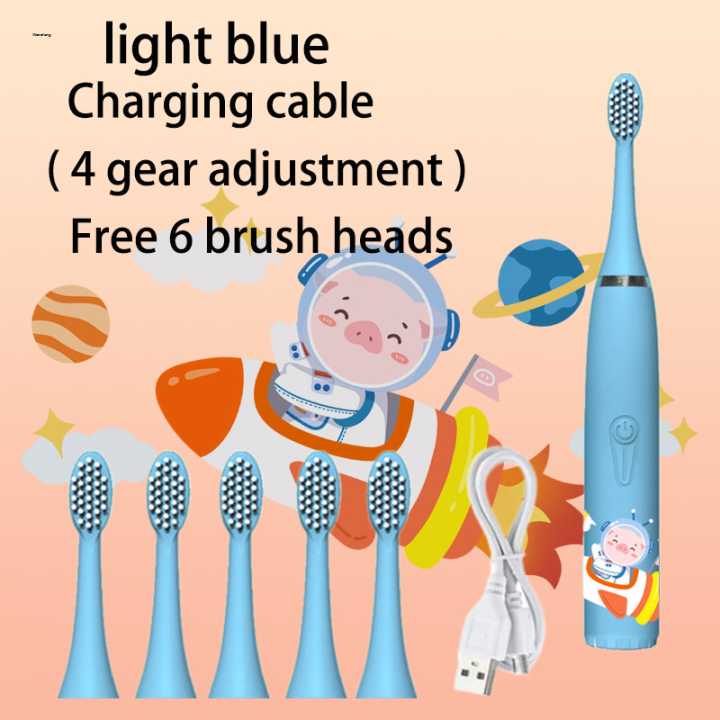 Wenefang%20Sonic%20Electric%20Toothbrush%20For%20Kids%20Cartoon%20Colorful%20IPX7%20Waterproof%20New%20With%20Replacement%20Heads%20Cleaning%20Automatic%20Rechargeable%20Brush%20-%20Image%209