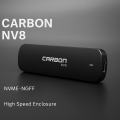 NVME Case  CARBON NV8  NVME & M.2 NGFF Dual Enclosure , Type C and USB 3.1. 