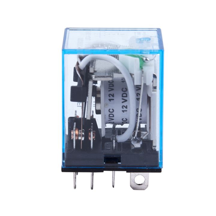 fasdaga%205X%2012V%20DC%20Coil%20Power%20Relay%20DPDT%20LY2NJ%20HH62P-L%20JQX-13F%2010A%20with%20PTF08A%20Socket%20Base%20-%20Image%208