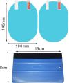 TRIXES Rear View Mirror Protective Film Car Stickers - Anti Fog - Anti Glare - Waterproof - Rain Proof - Universal for Car Van SUV Truck - Pack of 2 Mirror Stickers. 