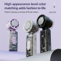 Semiconductor Refrigeration High Speed Fan Rechargeable Handheld Outdoor Turbo Fan Overcharge, Overcurrent and Overdischarge Protection Black. 