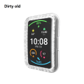 Dirty old 【LuxeLoom123】Rhinestone Bumper Hybrid Shell PC Watch 2025 New Cover For -HUAWEI Watch Fit Smart Protector. 