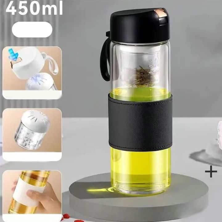 New Portable Magnetic Tea Water Separation Cup Thermal Insulation High Temperature Resistant Magnetic Bomb Tea Cup Drinking Tea Control Cup Men Women