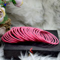 Rose Pink / Gajri Velvet Bangles For Women- 2 dozens (24pcs). 