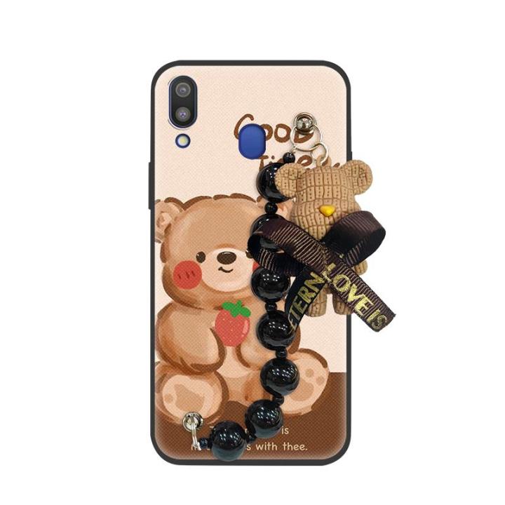 soft%20case%20Skin-friendly%20feel%20Phone%20Case%20For%20Samsung%20Galaxy%20M20/SM-M205FD%20Black%20pearl%20pendant%20Back%20Cover%20Waterproof%20cute%20-%20Image%205
