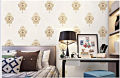3D Royal Vintage Elegant Gold Damask Wallpaper Embossed Textured Non-woven Roll For Wall Decoration. 