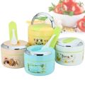 Smart Bento Lunch Box With Double Compartments And Built-In Spoon. 