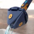 Extendable Triangle Mop 360° Rotatable Squeeze Floor Cleaning Dry&Wet- Color May Vary. 