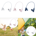 Neck Hanging Fan Small and Portable Electric Fan Mini High-Speed Handheld Fan Blue. 