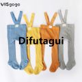 Difutagui VISgogo Baby Girl Boys Tights Cute Footed Pantyhose with New Suspenders Stretch Overalls Stockings Infant Leggings. 